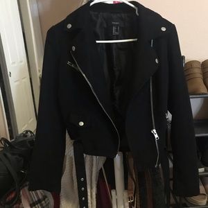 Black Moto Biker Jacket